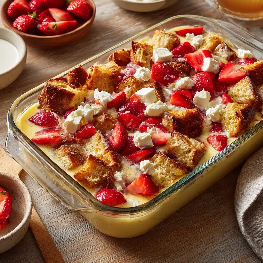 Strawberry Cream Cheese French Toast Bake Recipe - Recipe Image