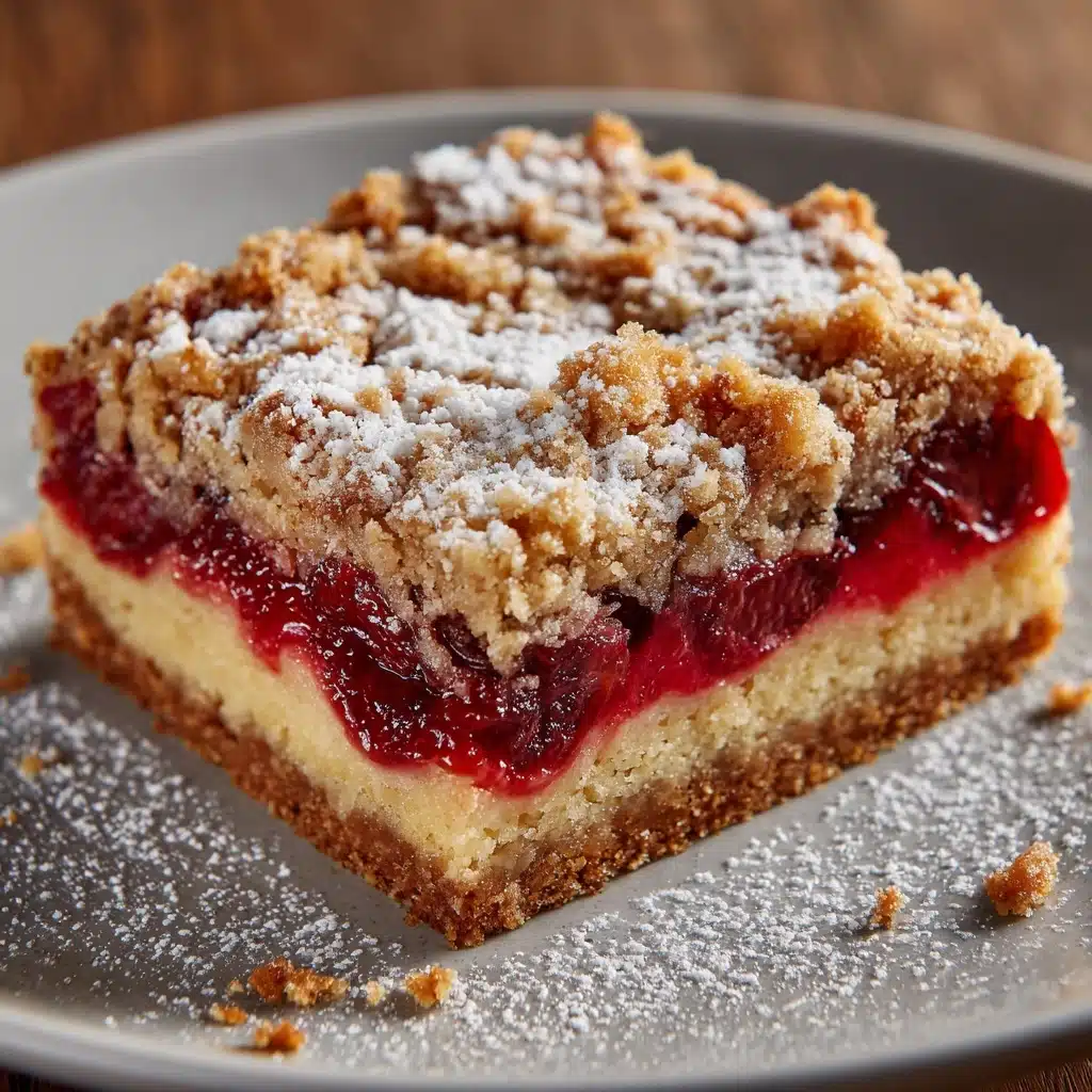 Rhubarb Shortbread Bars Recipe - Recipe Image