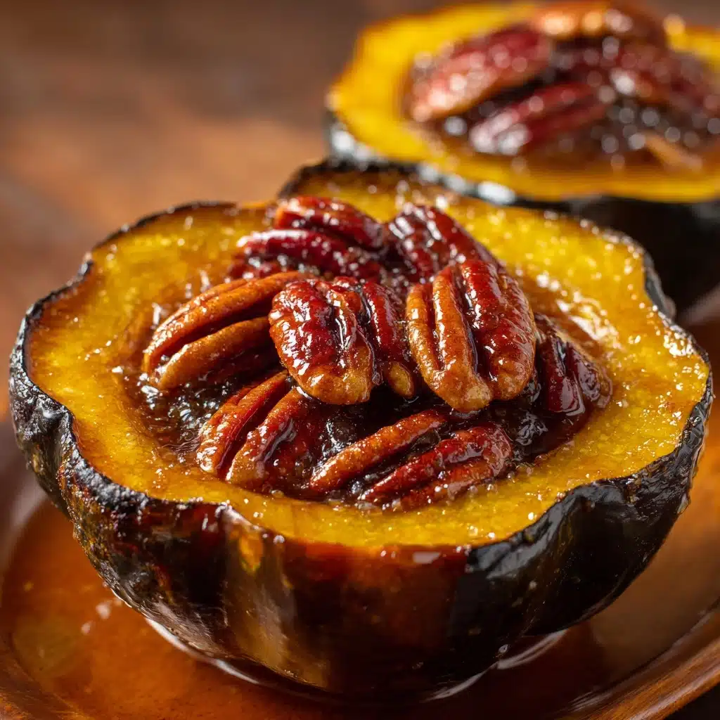 Baked Pecan Thyme Acorn Squash Recipe