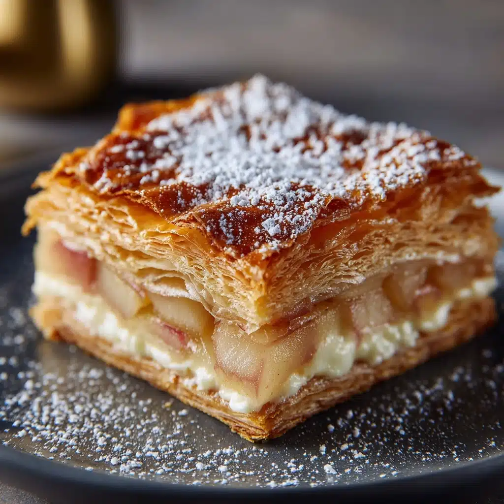 Rhubarb Cream Cheese Puff Pastries Recipe - Recipe Image