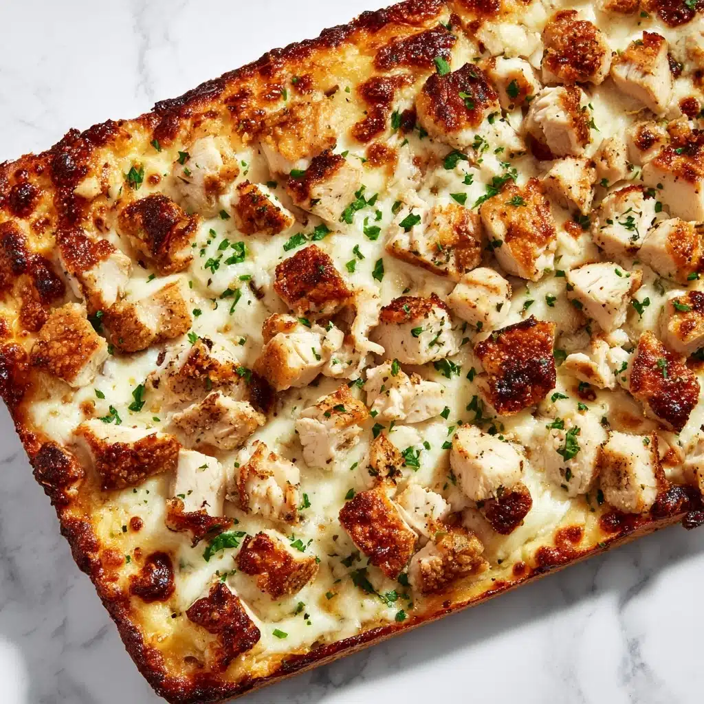 White Garlic Chicken Pizza Recipe