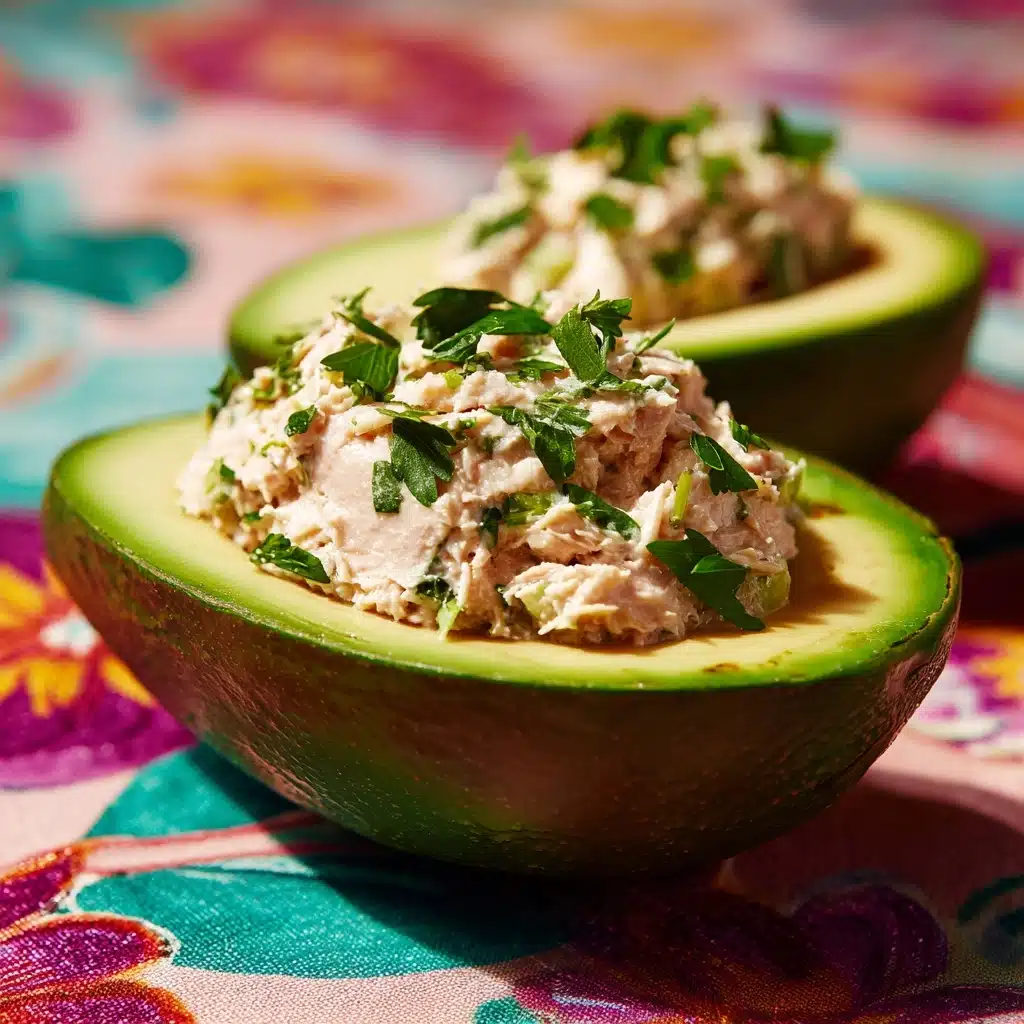 Tuna Salad Stuffed Avocados Recipe - Recipe Image