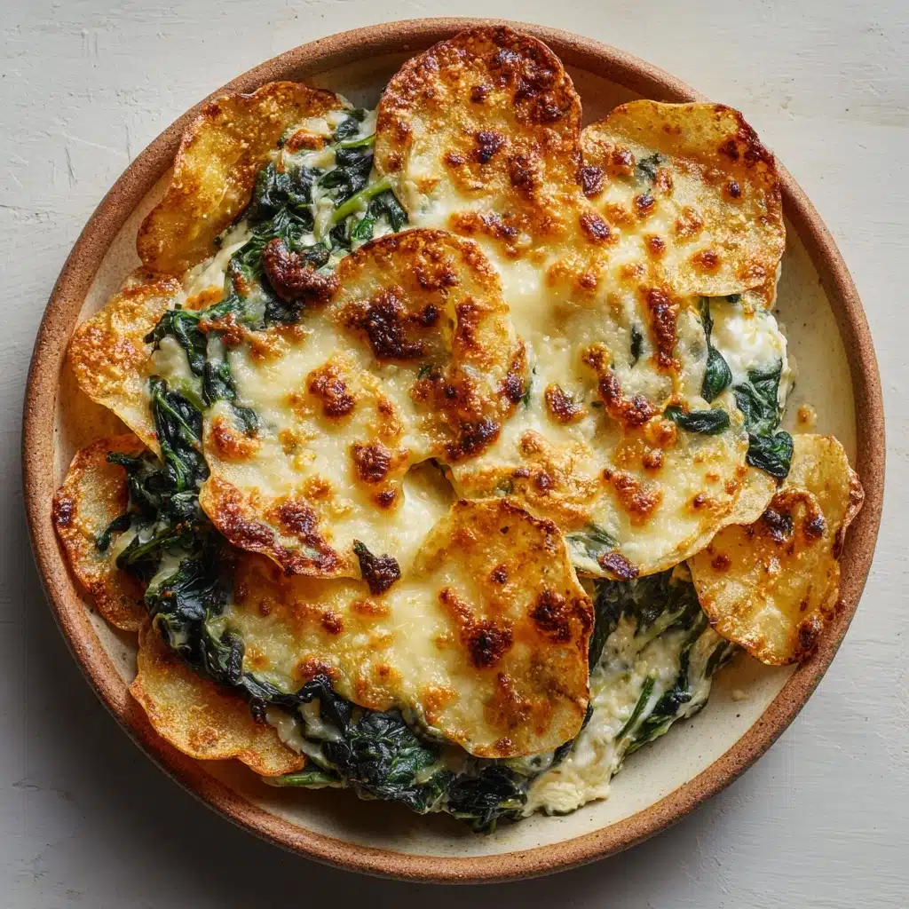 Spinach Dip Cheese Crisps Recipe - Recipe Image