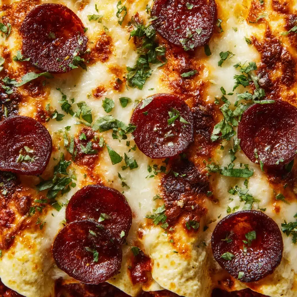 Cheesy Pepperoni Pizza Roll-Ups with Low-Carb Tortillas Recipe - Recipe Image