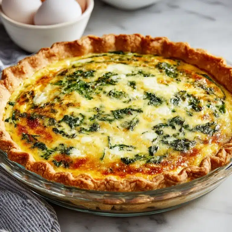 Spinach and Feta Quiche Recipe