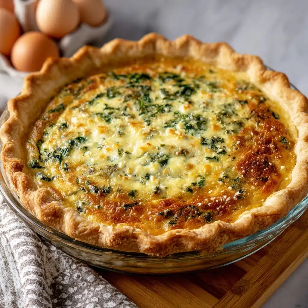 Spinach and Feta Quiche Recipe - Recipe Image