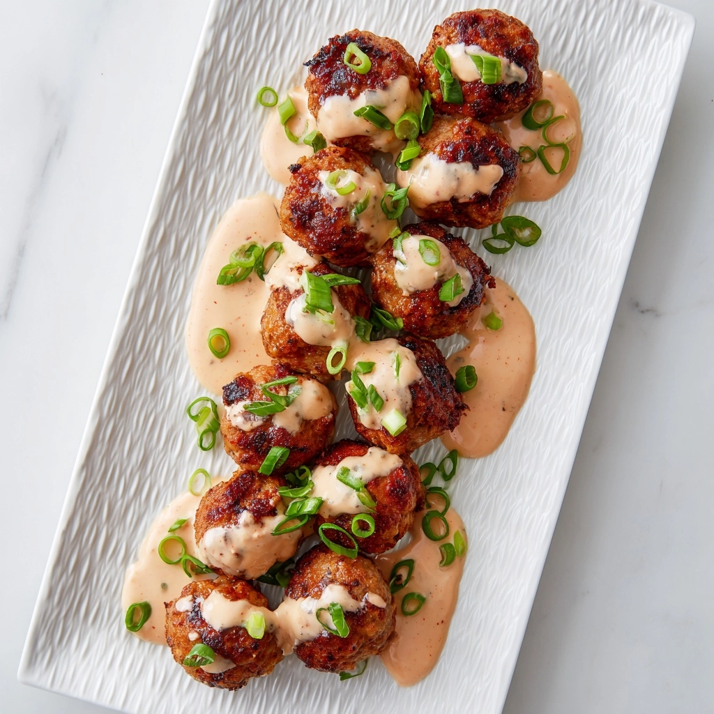 Turkey Meatballs and Spicy Aioli Recipe - Recipe Image