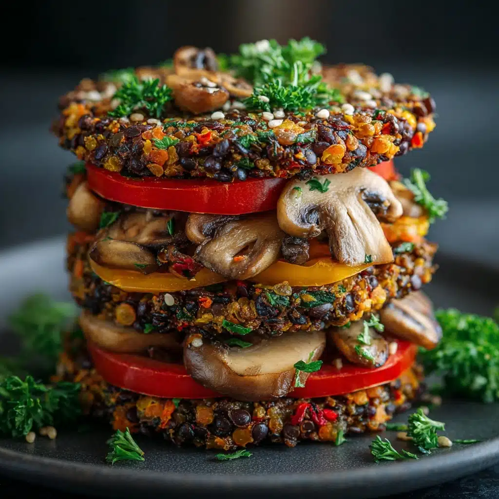 Mushroom Lentil Burgers Recipe - Recipe Image
