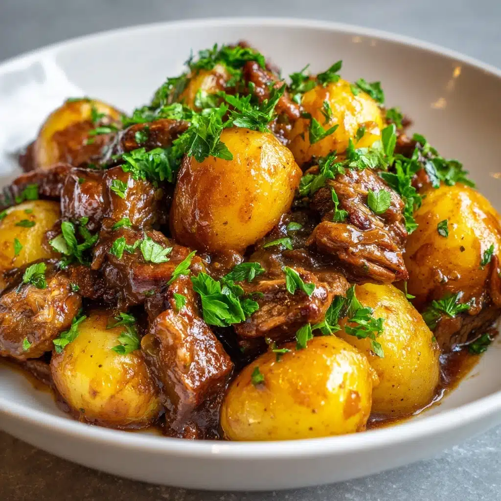 Crockpot Loaded Steak and Potato Bake Recipe - Recipe Image