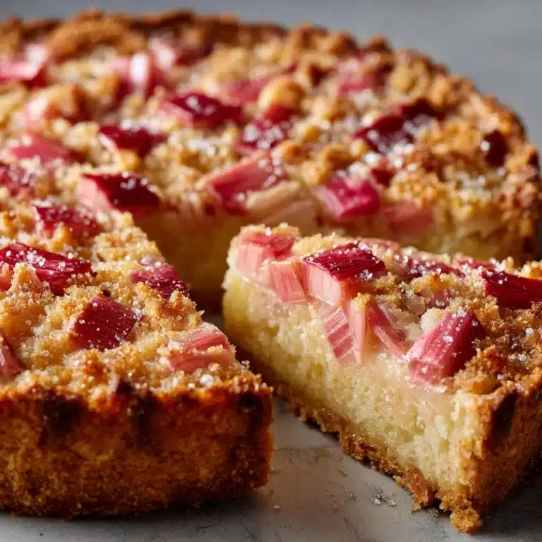 Norwegian Rhubarb Cake Recipe
