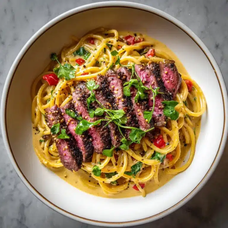 Garlic Butter Steak Lightning Noodles Recipe