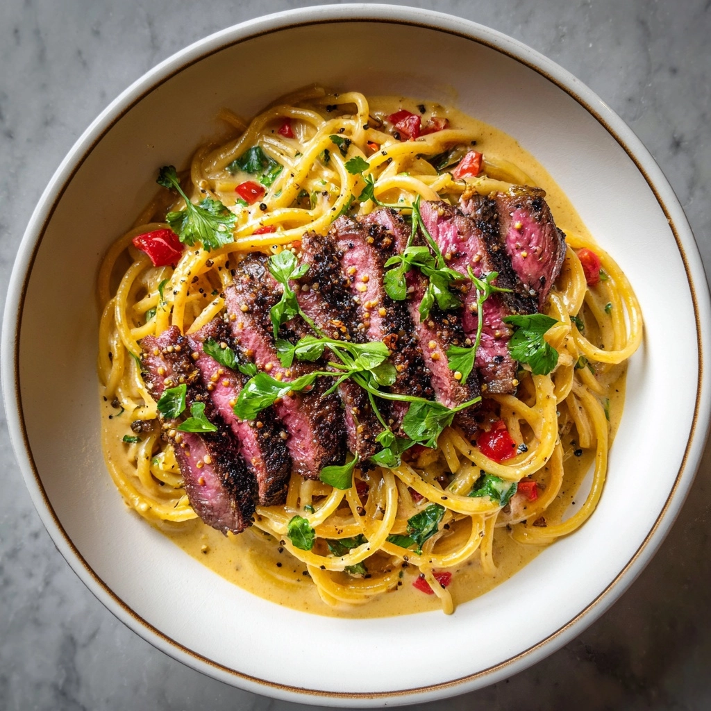 Garlic Butter Steak Lightning Noodles Recipe