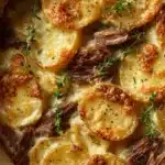 Crockpot Loaded Steak and Potato Bake Recipe