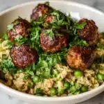 Meatballs and Rice Recipe (One Skillet) Recipe