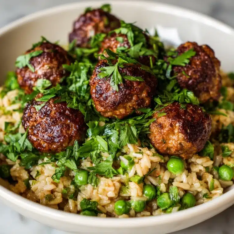 Meatballs and Rice Recipe (One Skillet) Recipe