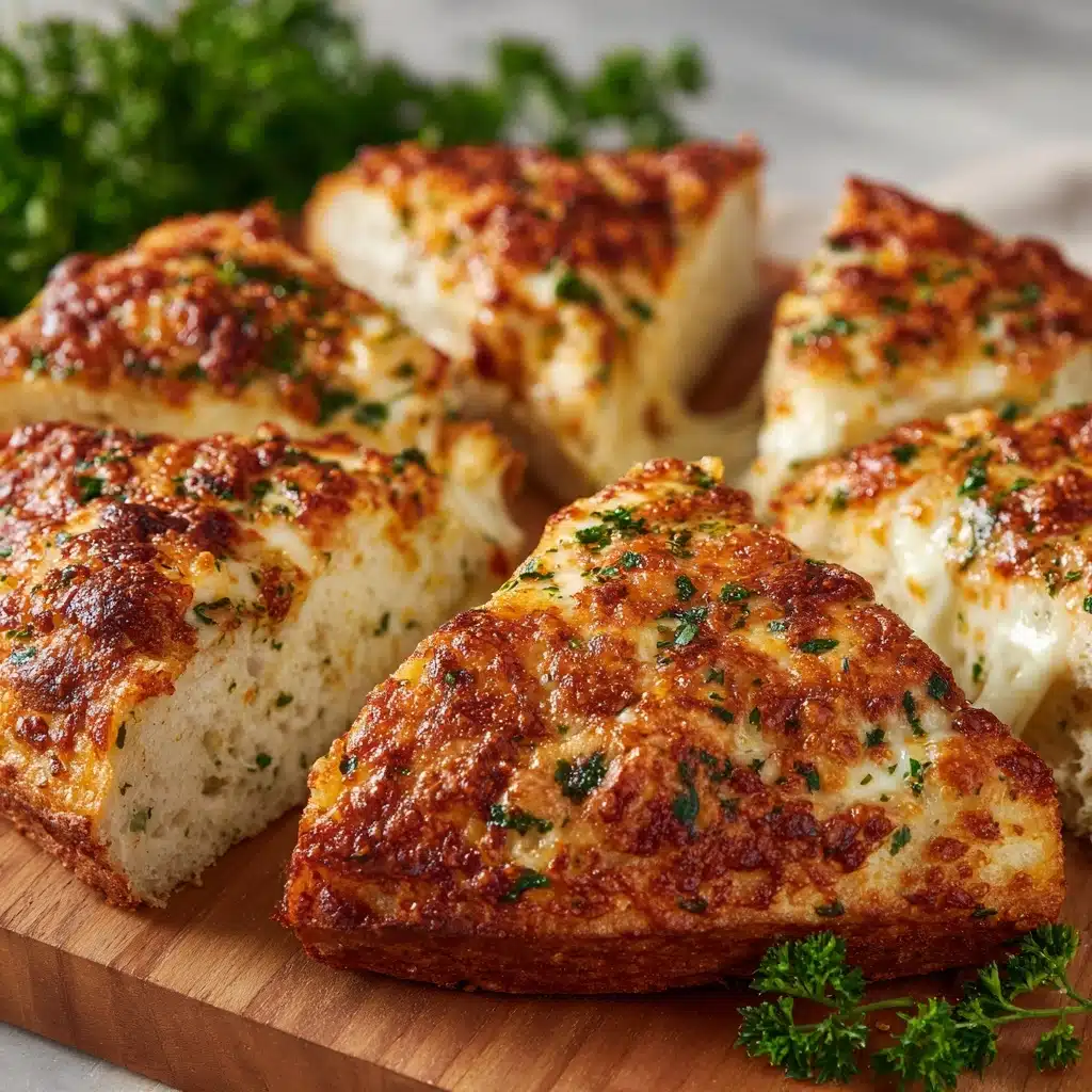 Air Fryer Cheesy Tortilla Garlic Bread Recipe