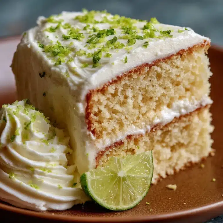 Key Lime Cake with Key Lime Cream Cheese Frosting Recipe