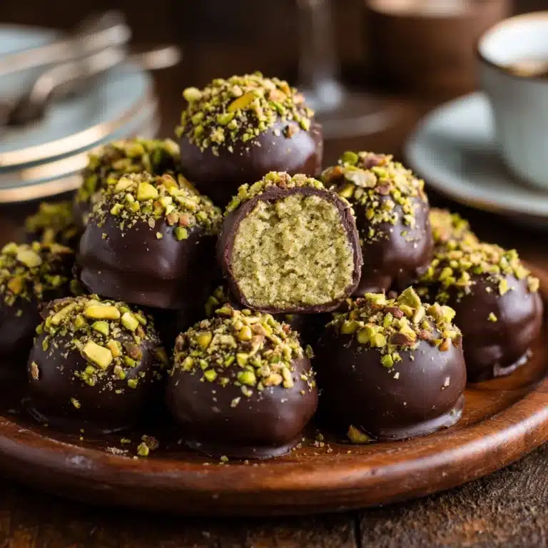 Dubai Chocolate Balls with Pistachio Kunefe Filling Recipe