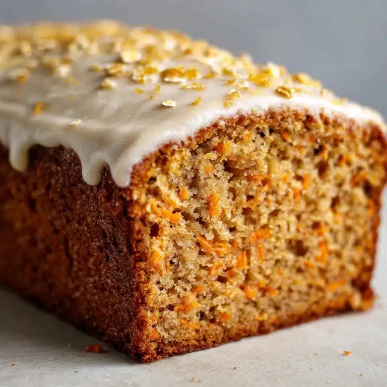 Healthy Oatmeal Carrot Cake Loaf Recipe