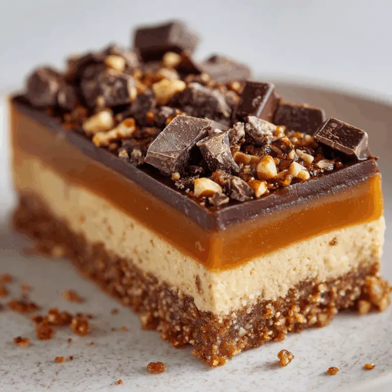 Caramel Chocolate Crunch Bars Recipe