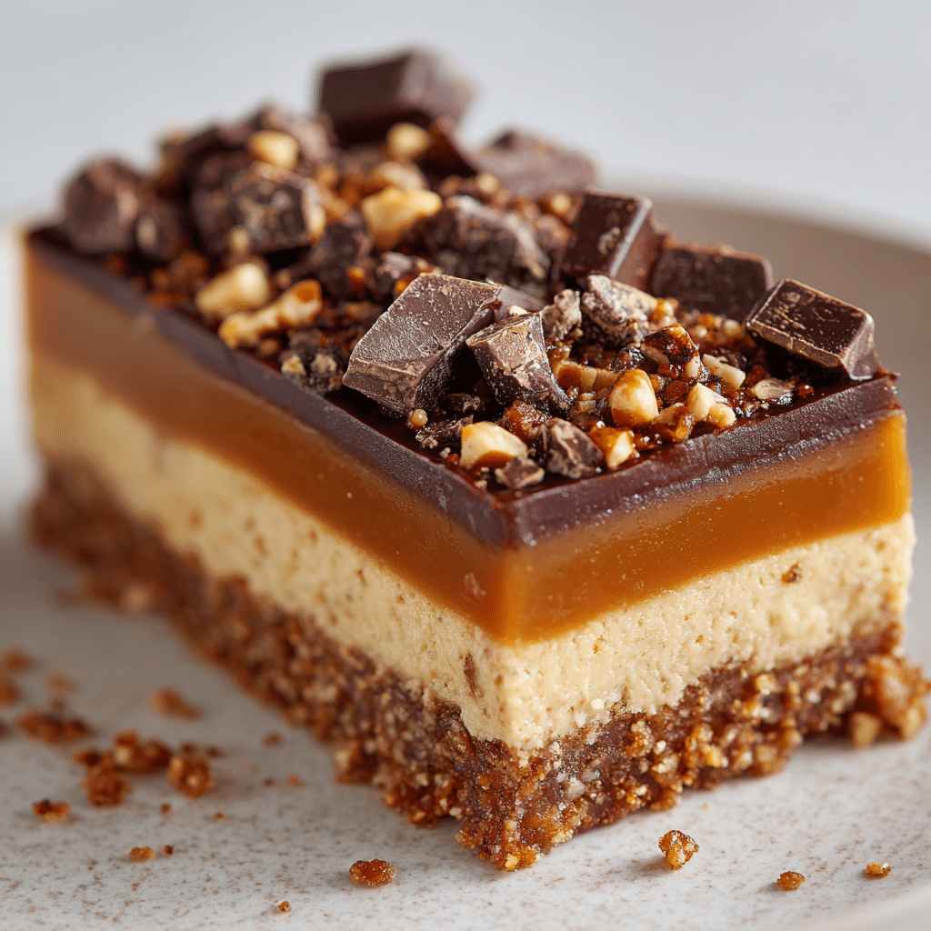 Caramel Chocolate Crunch Bars Recipe