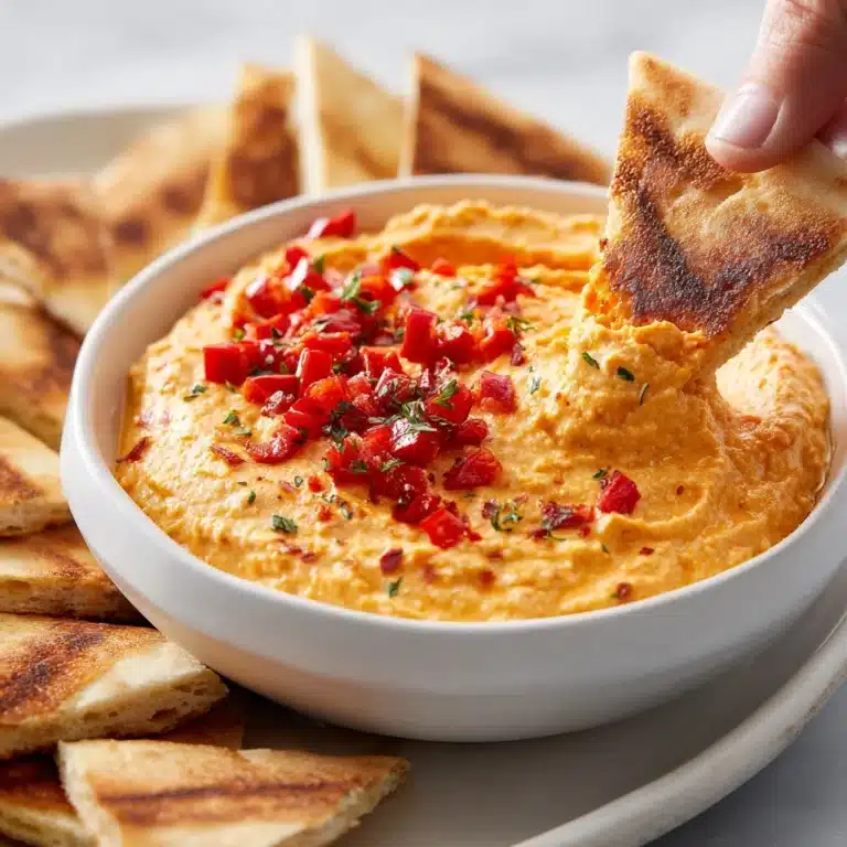 Roasted Red Pepper Hummus Recipe
