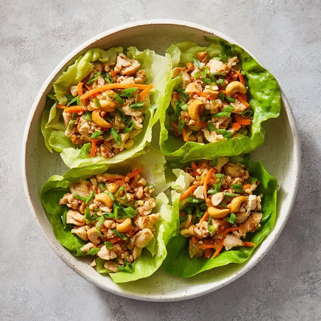 Cashew Chicken Lettuce Wraps Recipe - Recipe Image