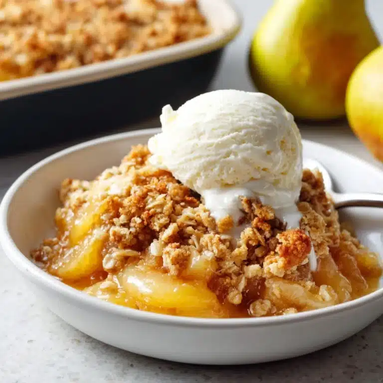 Browned Butter Pear Crisp Recipe