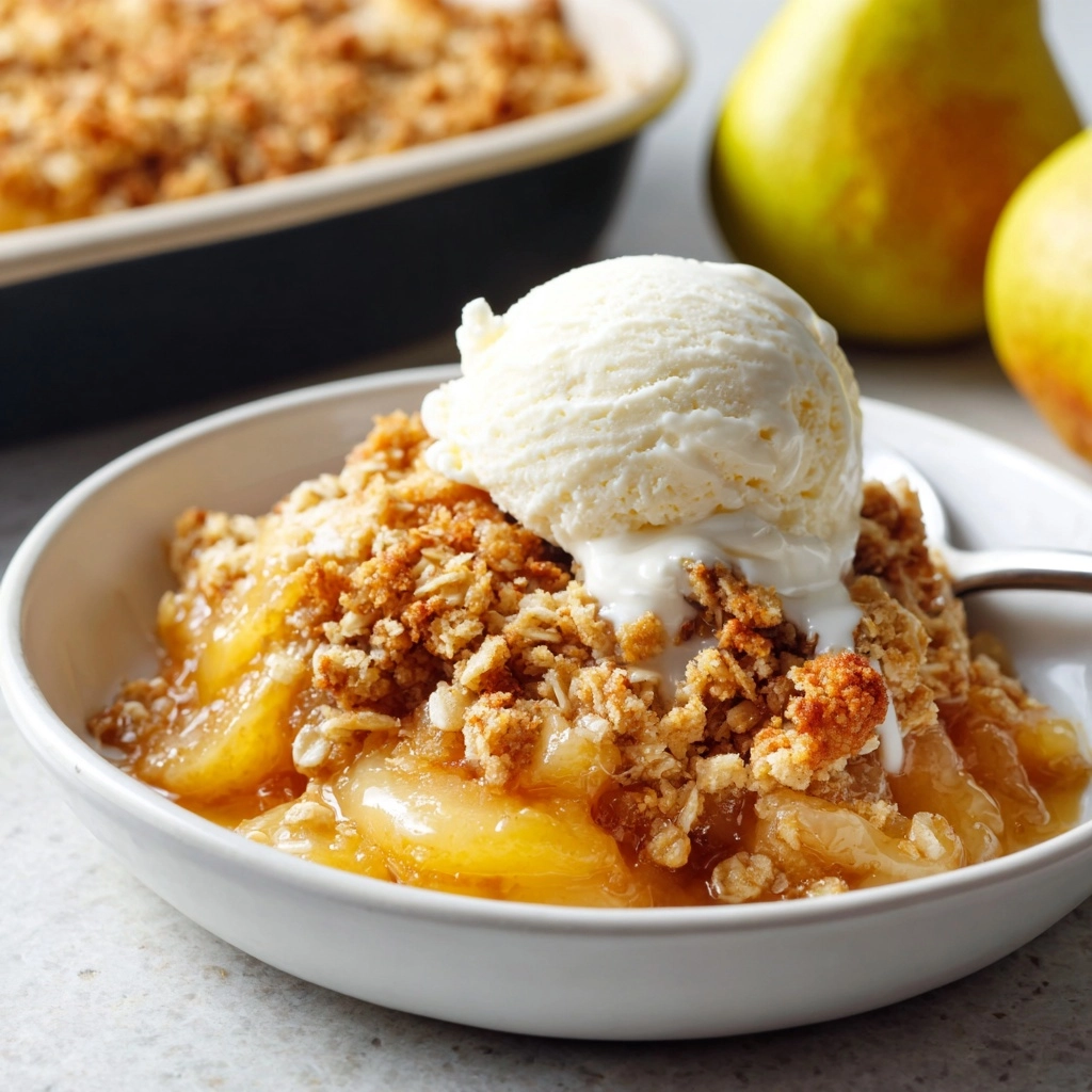 Browned Butter Pear Crisp Recipe