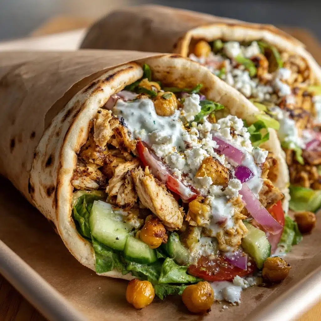 Greek Grilled Chicken Pitas Recipe