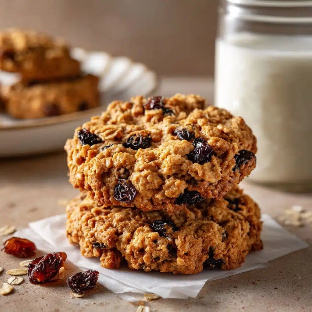 Soft Chewy Oatmeal Raisin Cookies Recipe
