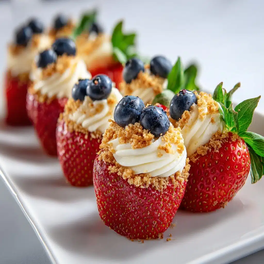 Cheesecake Stuffed Strawberries Recipe - Recipe Image