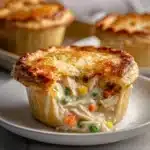 Mini Chicken Pot Pies with Pie Crust Recipe