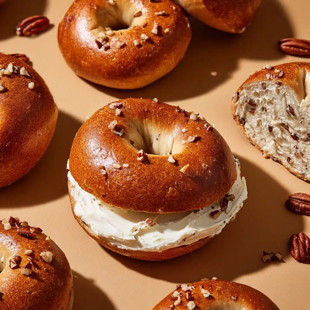 Homemade Pumpkin Bagels Recipe - Recipe Image