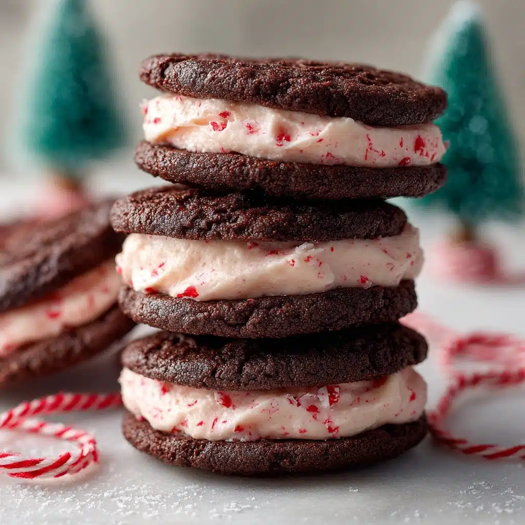 Chocolate Mint Sandwich Cookies Recipe - Recipe Image