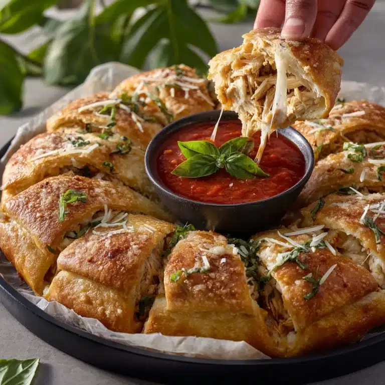 Pesto Chicken Crescent Ring Recipe