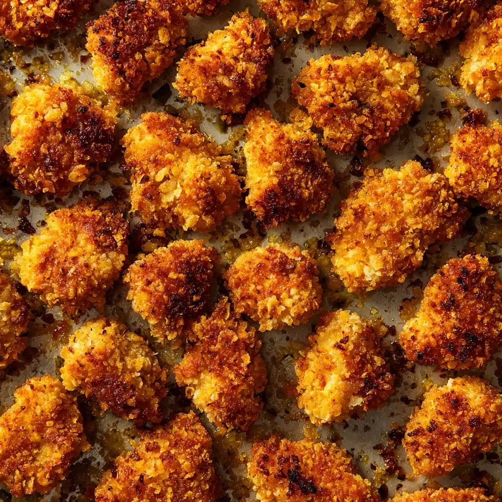 Oven Baked Popcorn Chicken Recipe - Recipe Image