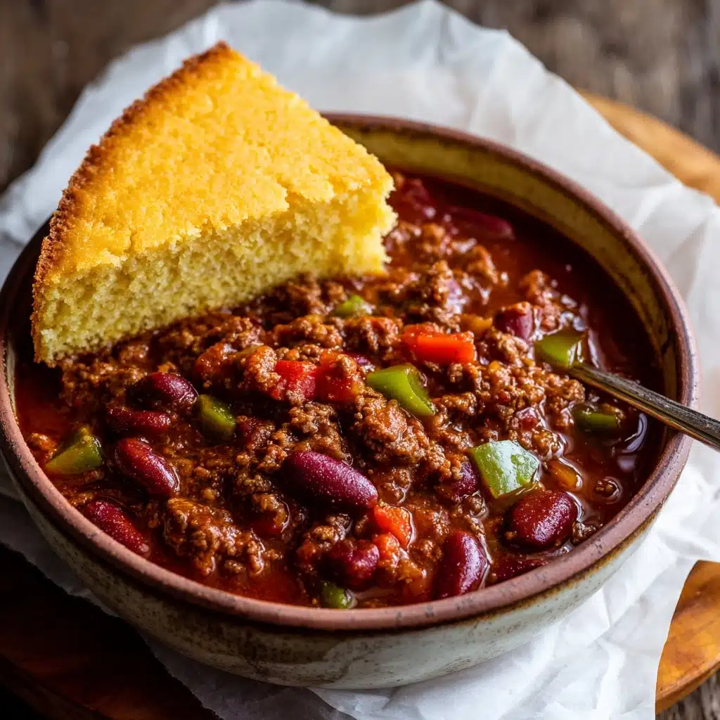 Three Bean Chili with Beef and Sausage Recipe - Recipe Image
