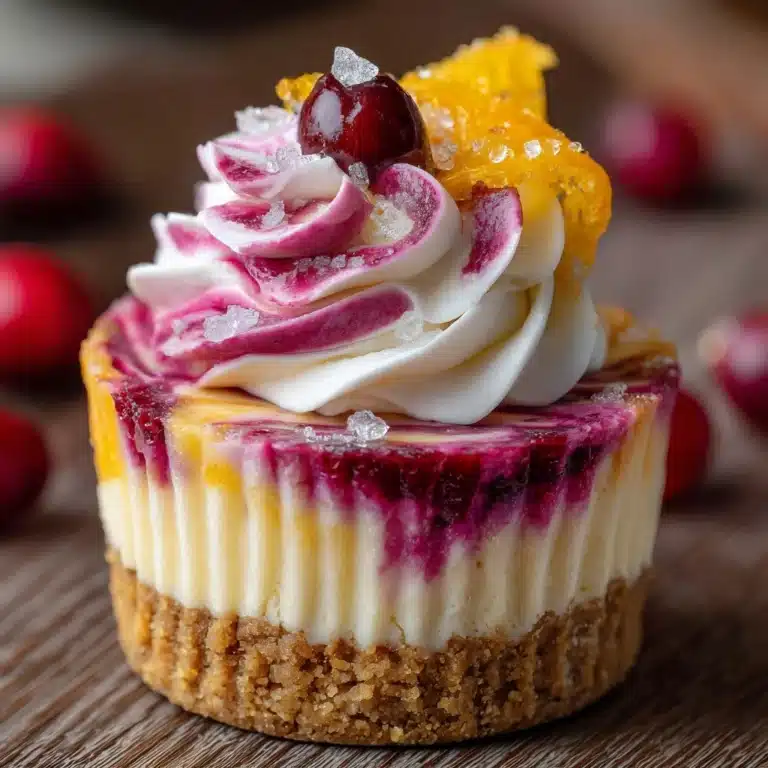 Mini Cranberry Orange Cheesecakes Recipe