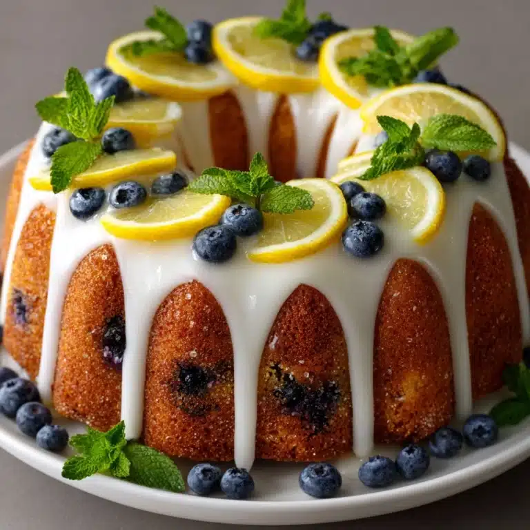 Lemon Blueberry Bundt Cake Recipe