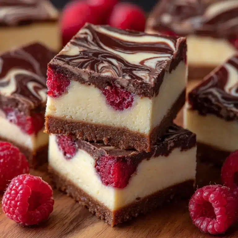 Raspberry Nutella Swirl Cheesecake Bars Recipe