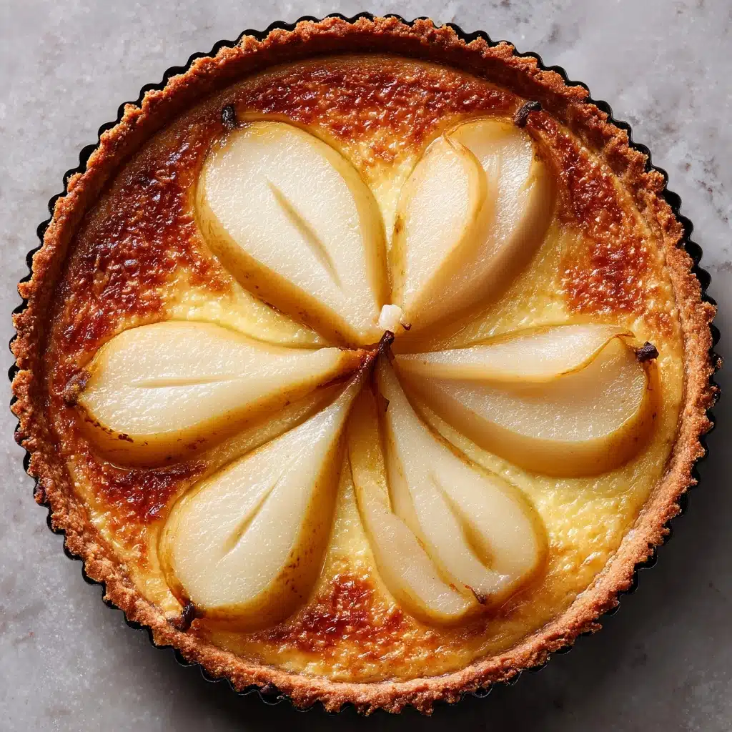 Poached Pear and Almond Tart Recipe