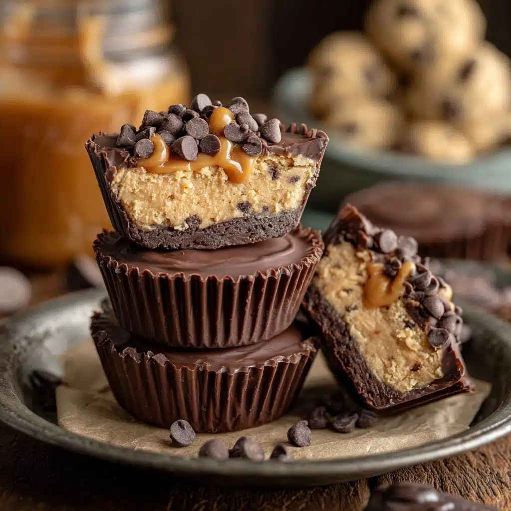 Salted Caramel Cookie Dough Cups Recipe