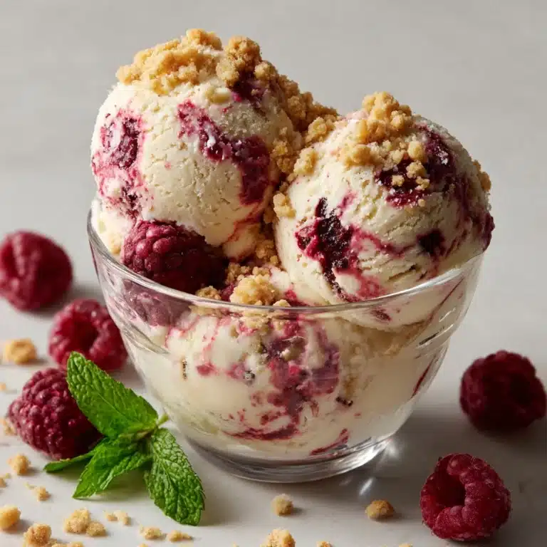 Raspberry Cheesecake Ice Cream Recipe