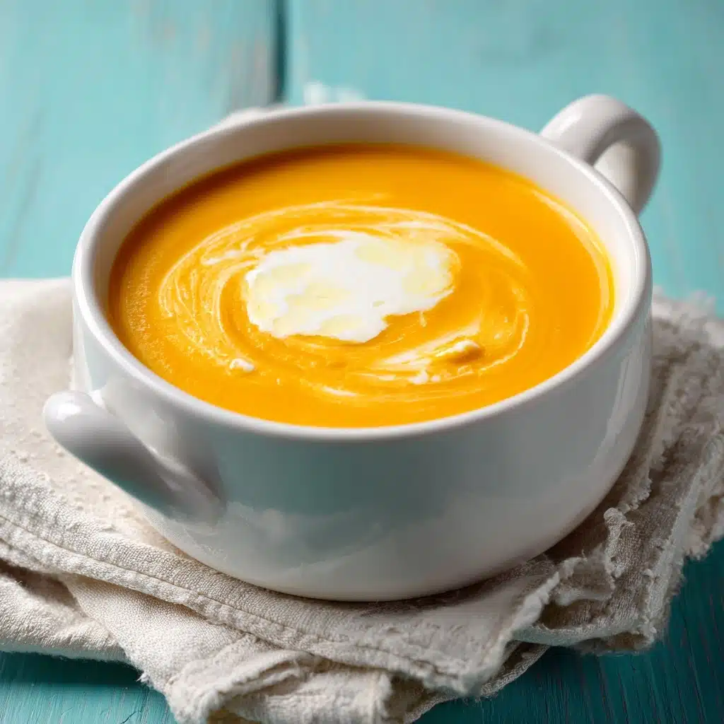 Butternut Squash Soup with Spiced Cream Recipe