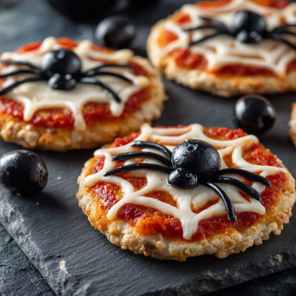 Mini Spooky Spider Pizzas Recipe