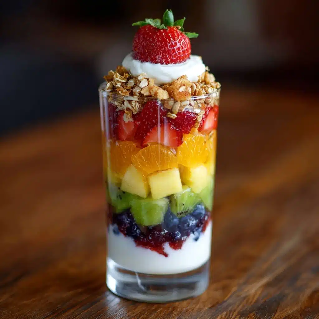 Rainbow Fruit and Yogurt Parfait Recipe - Recipe Image