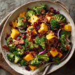 Broccoli Salad with Lemon Poppy Seed Yogurt Dressing Recipe
