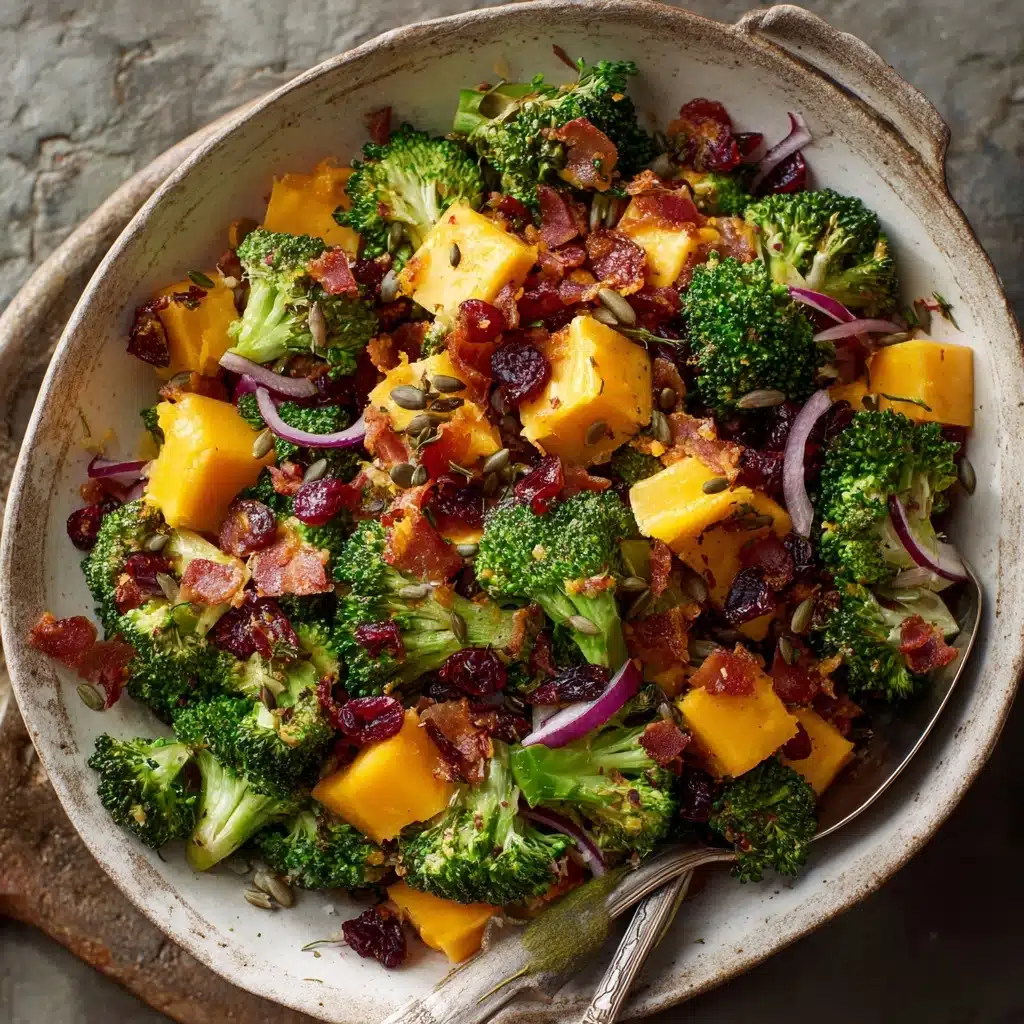 Broccoli Salad with Lemon Poppy Seed Yogurt Dressing Recipe