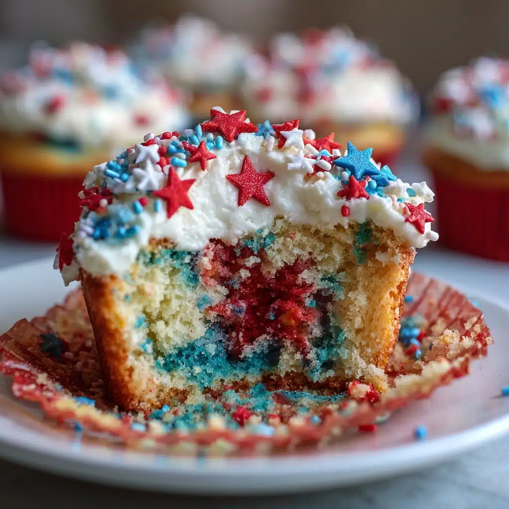 Patriotic Funfetti Cupcakes Recipe - Recipe Image